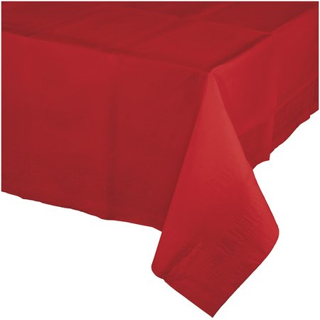 TOUCH OF COLOR Classic Red Paper Tablecloth, 108"x54", 6PK 711031